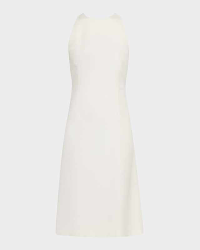 Sandie Textured Tussah Crisscross Dress